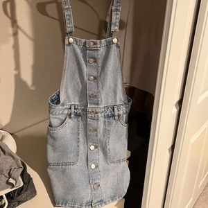 PACSUN DENIM OVERALL SKIRT